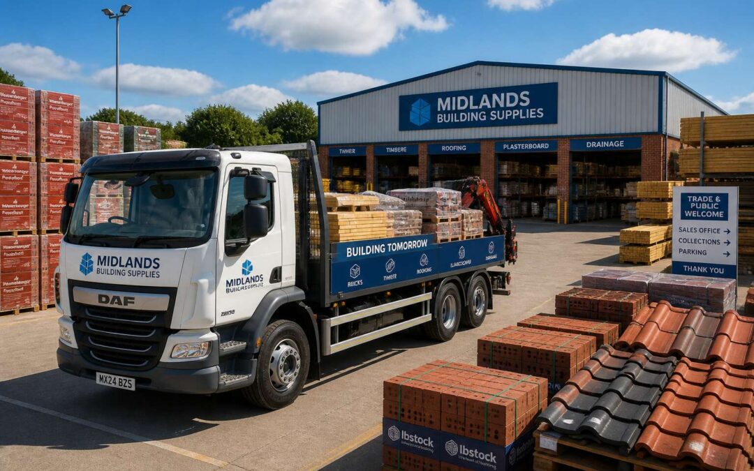 Midlands building supplies for your next project, on time and on budget.